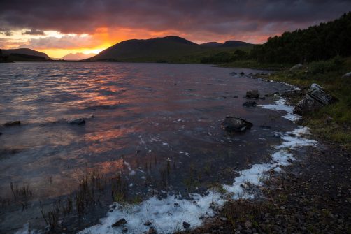 Sunset over Loch Droma